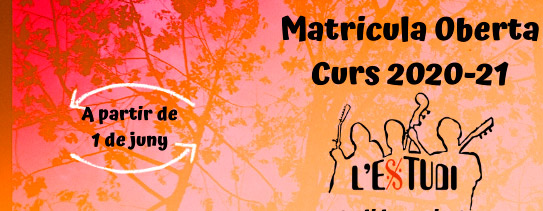 logo-lletres-petit-sombra-1 matriculo abierta curso 2020 2021 escuela de usica de Tarragona
