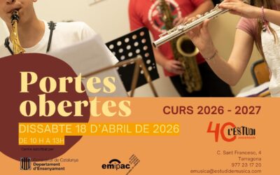 Portes Obertes. Curs 2026 – 2027